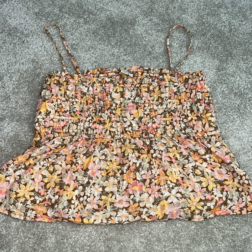American Eagle Floral Tank Top